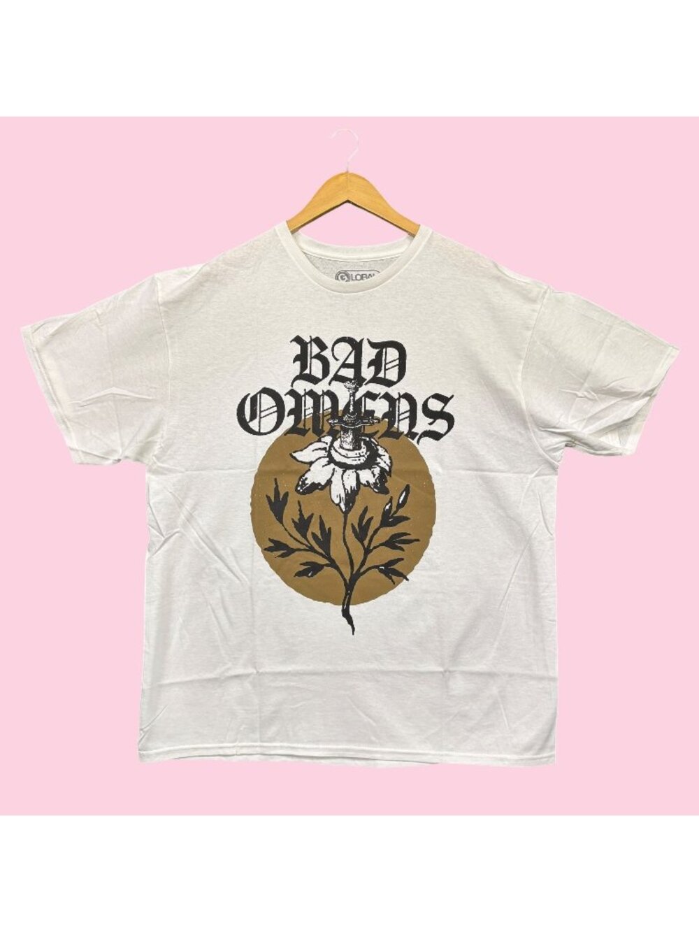Bad Omens Sword Flower Sunflower Heavy Metal Band Tee XL
